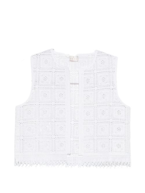 Maglia donna Emme Marella gilet crochet bianco EMME Marella | TENENTE001